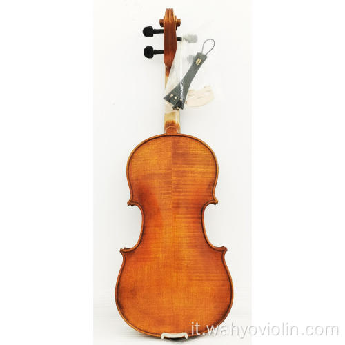 Violino antico in acero fiammato fatto a mano